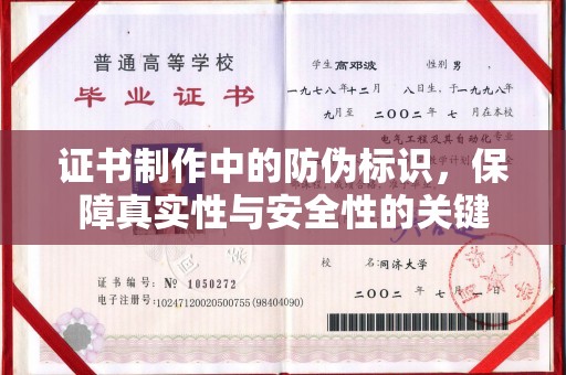 卢龙证书制作中的防伪标识，保障真实性与安全性的关键