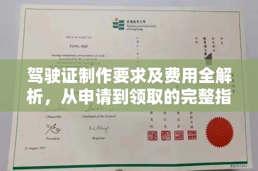 卢龙驾驶证制作要求及费用全解析，从申请到领取的完整指南