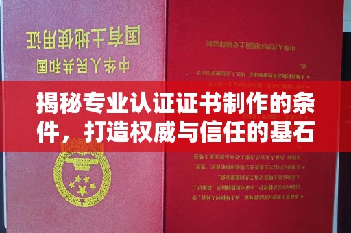 卢龙揭秘专业认证证书制作的条件，打造权威与信任的基石