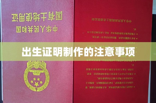 卢龙出生证明制作的注意事项