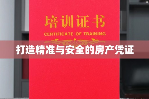 卢龙打造精准与安全的房产凭证